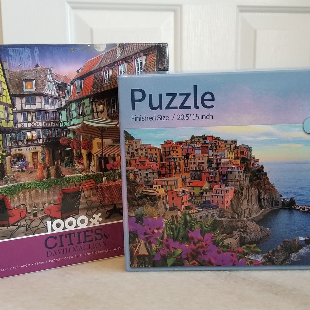 Two Colorful Jigsaw Puzzles